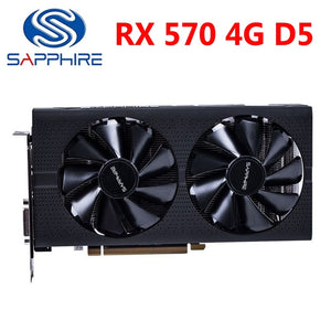 SAPPHIRE RX 570 4GD5 Graphics Cards RX570 4G 256Bit GDDR5 Video Card For AMD RX 500 Series Radeon RX570-4GB Pulse Used