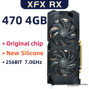 XFX rx 470 4gb graphics card 256bit gddr5 4gb desktop used video card pc amd graphics card radeon rx 470 xfx rx 470 4g